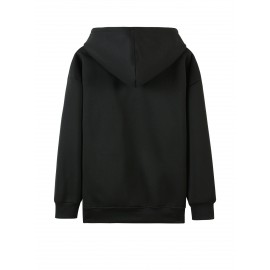 Plus size ladies' comfortable and casual hoodie, 