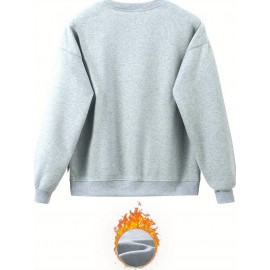 Women'S Stylish Casual Cherry Print Sweatshirt Set, Autumn And Winter Fleece Sweatshirt Outfit for Ladies.